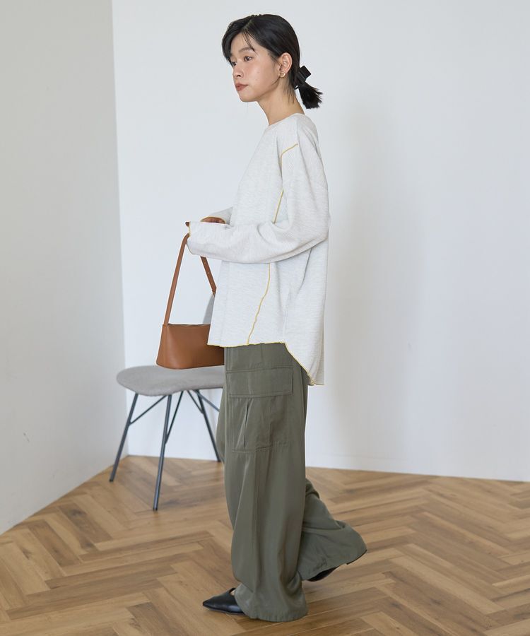 AMERICAN HOLIC「ワッフル配色メロープルオーバー」|Tシャツ・カットソー|