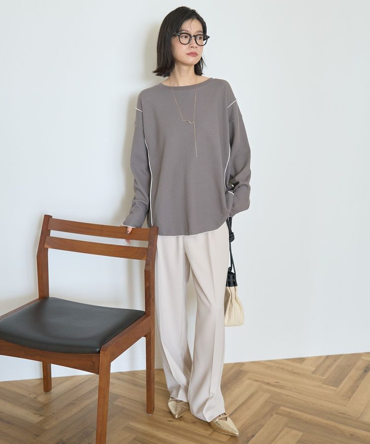 AMERICAN HOLIC「ワッフル配色メロープルオーバー」|Tシャツ・カットソー|