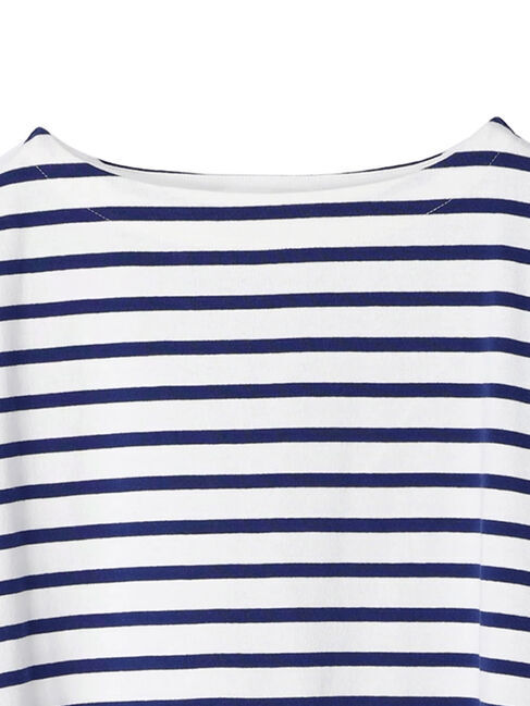  「ボーダーボートネック7分袖プルオーバー」|Tシャツ・カットソー|