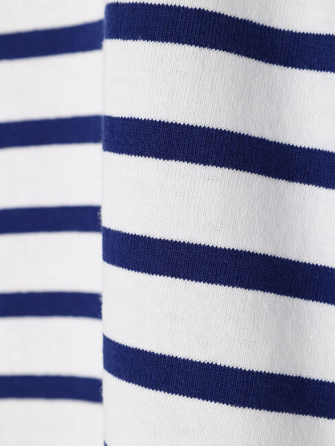  「ボーダーボートネック7分袖プルオーバー」|Tシャツ・カットソー|