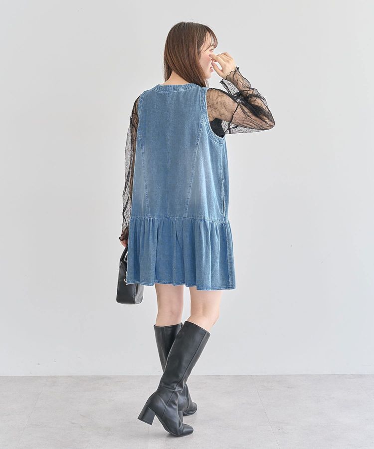 Green Parks「・SUGAR SPOON W-ZIPデニムミニワンピ」|ワンピース|