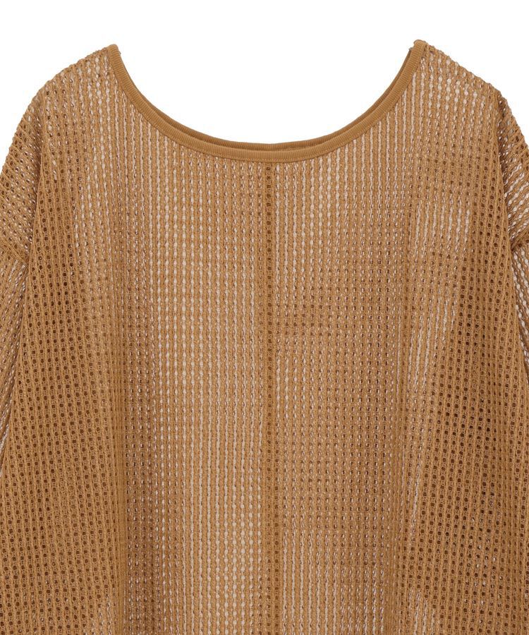 Green Parks「メッシュ長袖ゆるカットプルオーバー」|Tシャツ・カットソー|