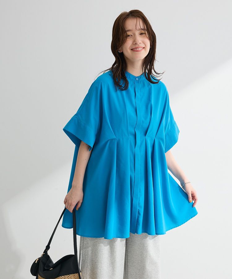 Green Parks「ウエストタックチュニック」|シャツ・ブラウス|Blue