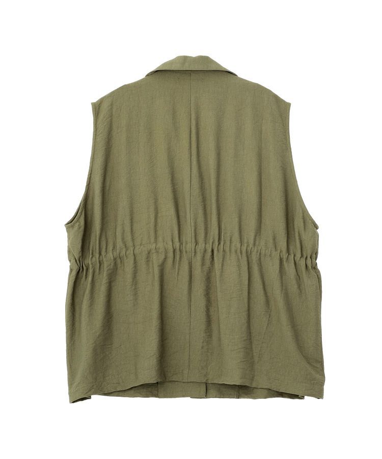 Green Parks「ドロストミリタリーベスト」|ベスト・ジレ|