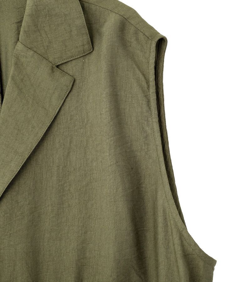 Green Parks「ドロストミリタリーベスト」|ベスト・ジレ|