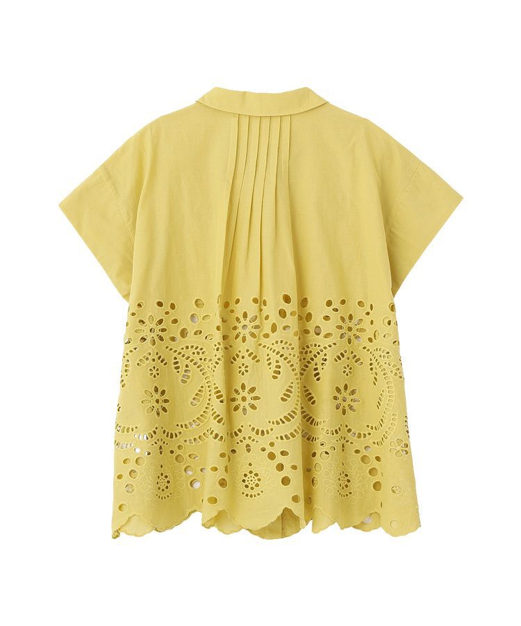 Green Parks「スカラップ刺しゅうブラウス」|シャツ・ブラウス|