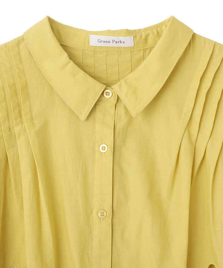 Green Parks「スカラップ刺しゅうブラウス」|シャツ・ブラウス|