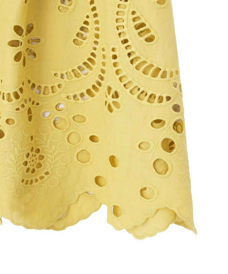 Green Parks「スカラップ刺しゅうブラウス」|シャツ・ブラウス|