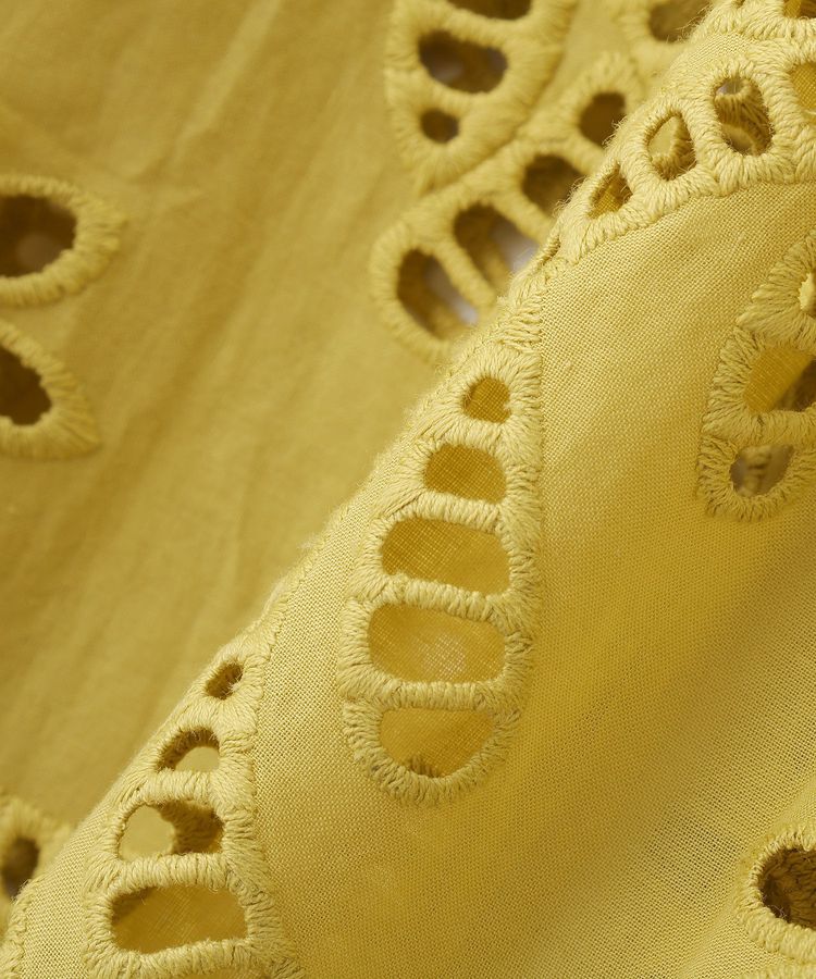 Green Parks「スカラップ刺しゅうブラウス」|シャツ・ブラウス|