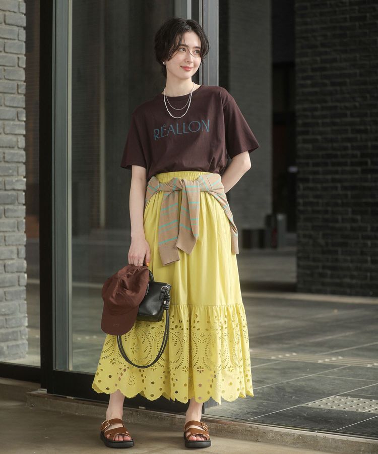 Green Parks「ペチ付スカラップ刺しゅうスカート」|その他|