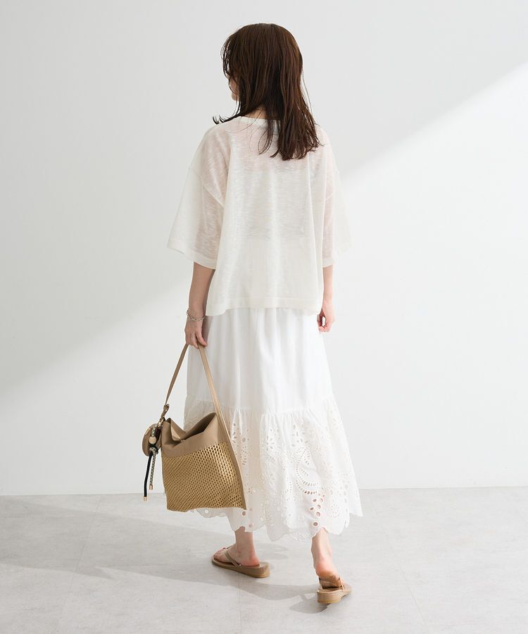 Green Parks「ペチ付スカラップ刺しゅうスカート」|その他|