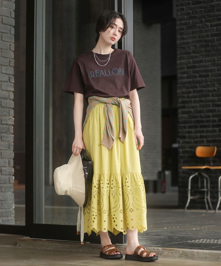 Green Parks「ペチ付スカラップ刺しゅうスカート」|その他|