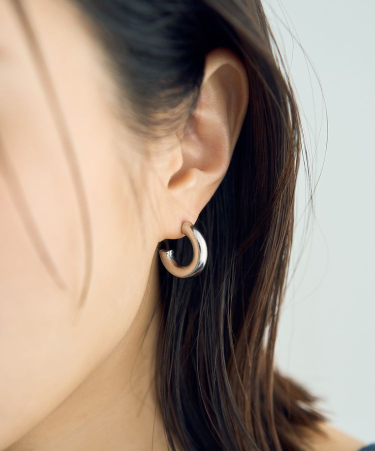 YECCA VECCA「ステンレスフープピアス」|ピアス|Silver
