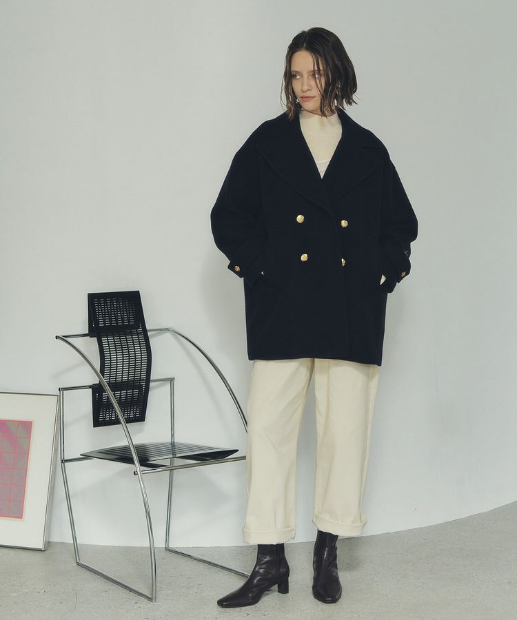 YECCA VECCA「ストレッチツイルワイドストレートパンツ」|その他|