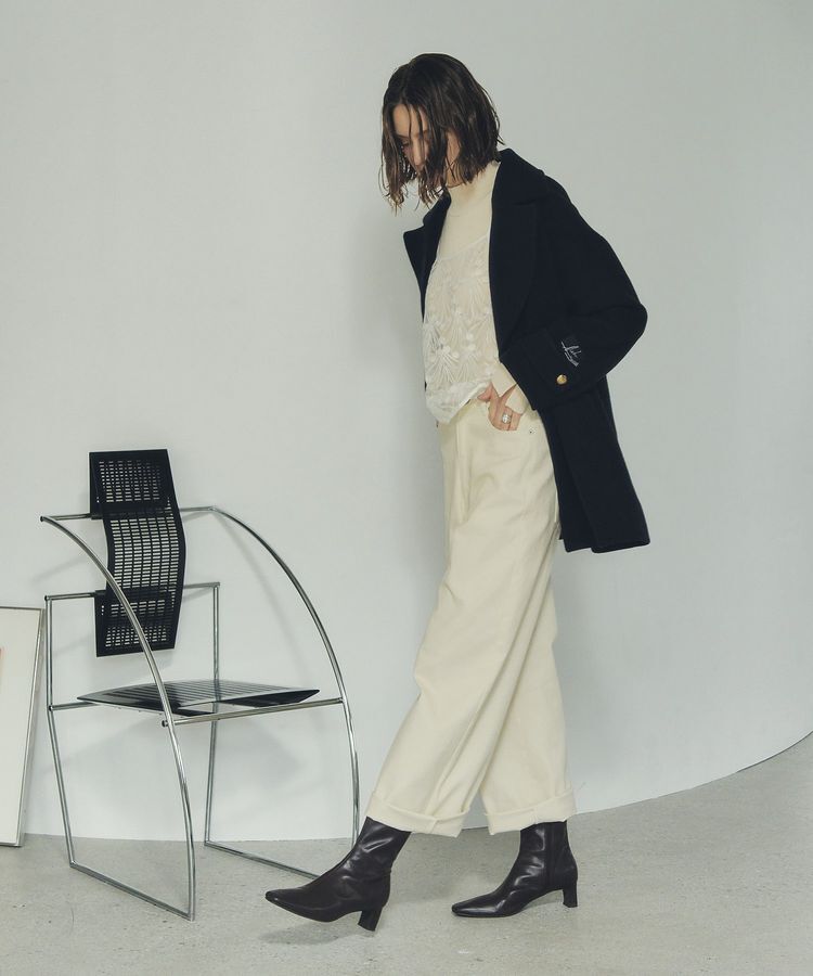 YECCA VECCA「ストレッチツイルワイドストレートパンツ」|その他|