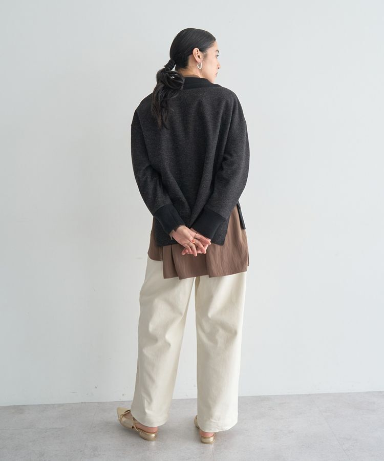 YECCA VECCA「ストレッチツイルワイドストレートパンツ」|その他|