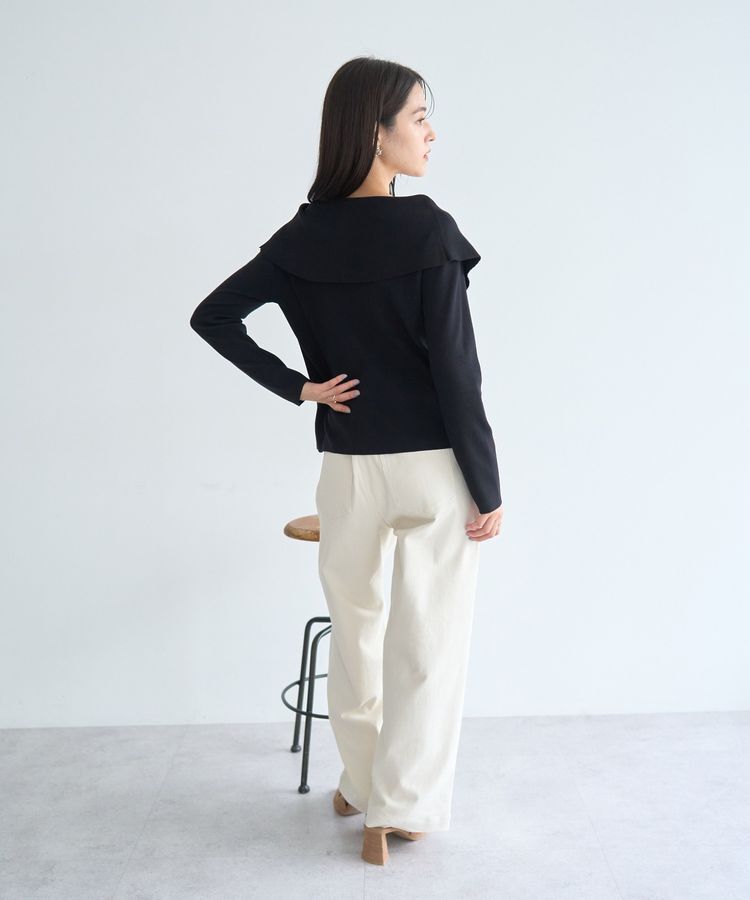 YECCA VECCA「ストレッチツイルワイドストレートパンツ」|その他|