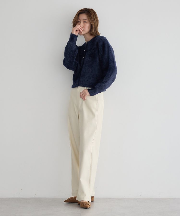 YECCA VECCA「ストレッチツイルワイドストレートパンツ」|その他|