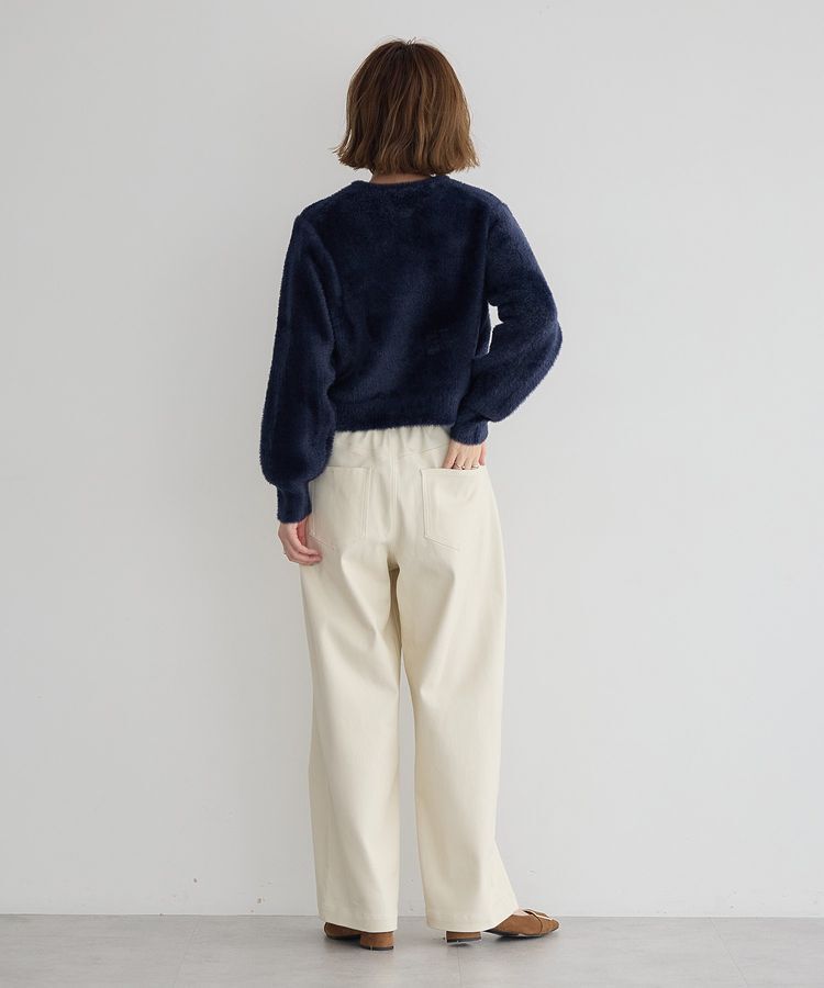 YECCA VECCA「ストレッチツイルワイドストレートパンツ」|その他|