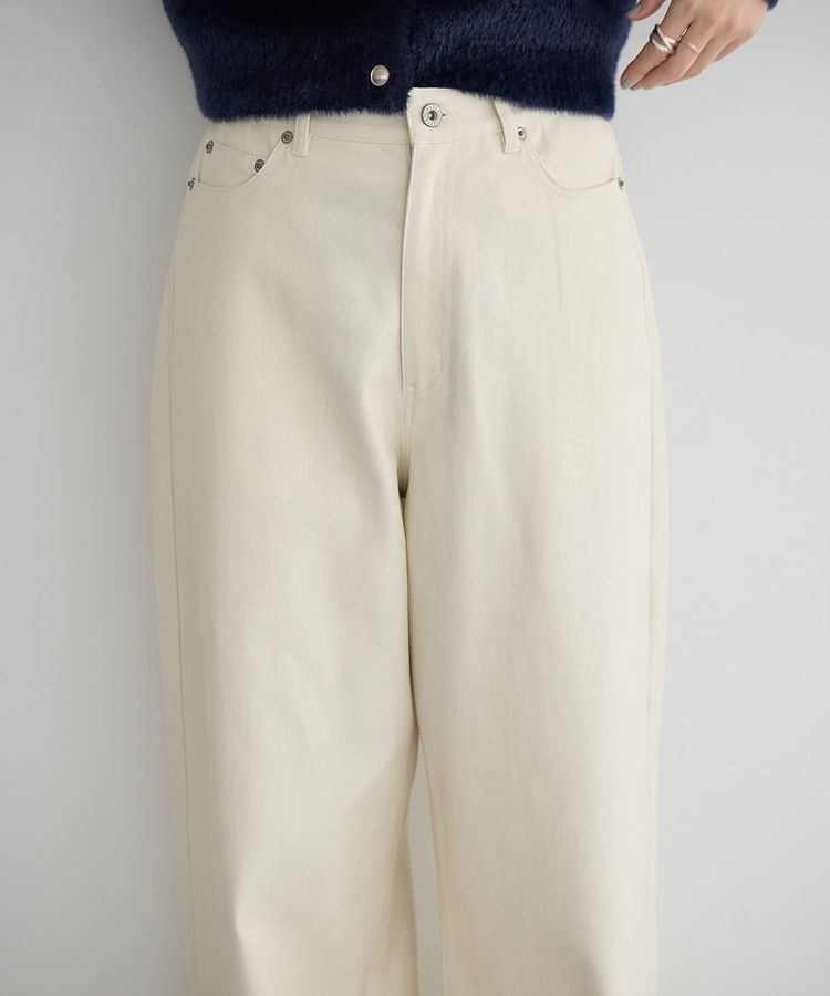 YECCA VECCA「ストレッチツイルワイドストレートパンツ」|その他|