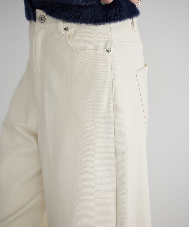 YECCA VECCA「ストレッチツイルワイドストレートパンツ」|その他|