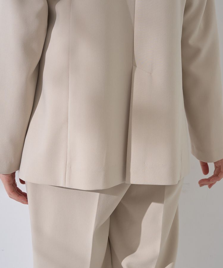 YECCA VECCA「ストレッチノーカラージャケット」|テーラードジャケット|