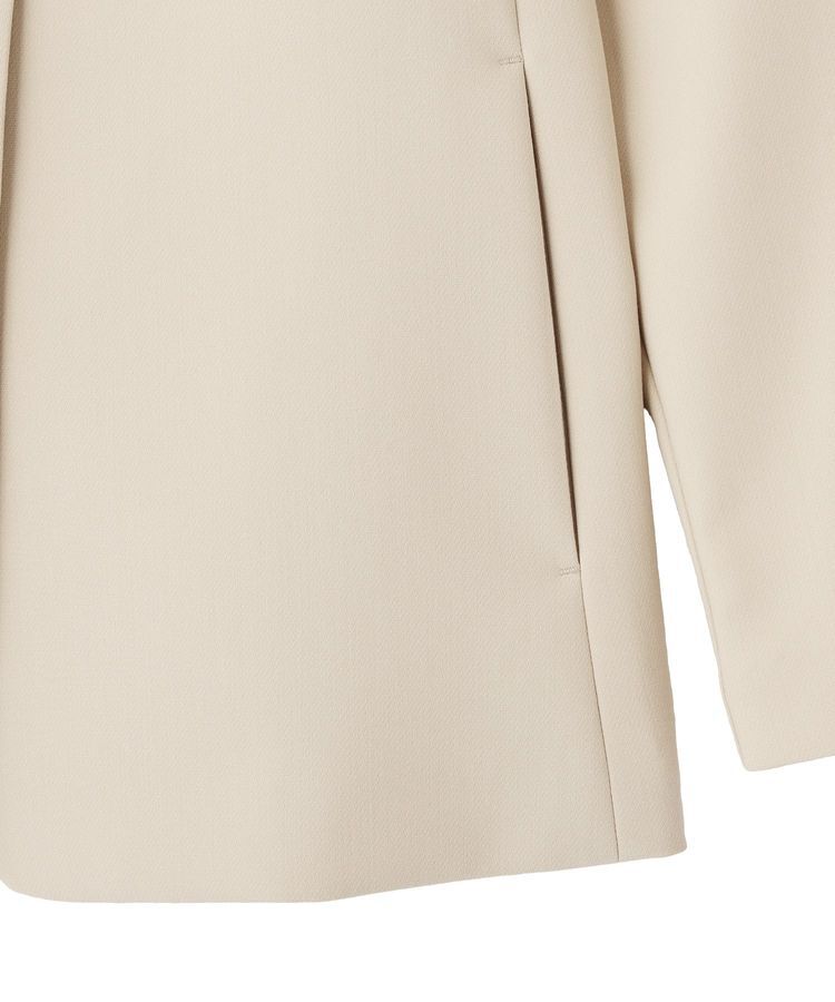 YECCA VECCA「ストレッチノーカラージャケット」|テーラードジャケット|