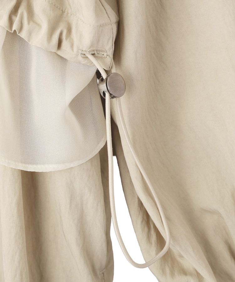 Editt by YECCA VECCA「シアーMIXドロストデザインシャツワンピース」|ワンピース|