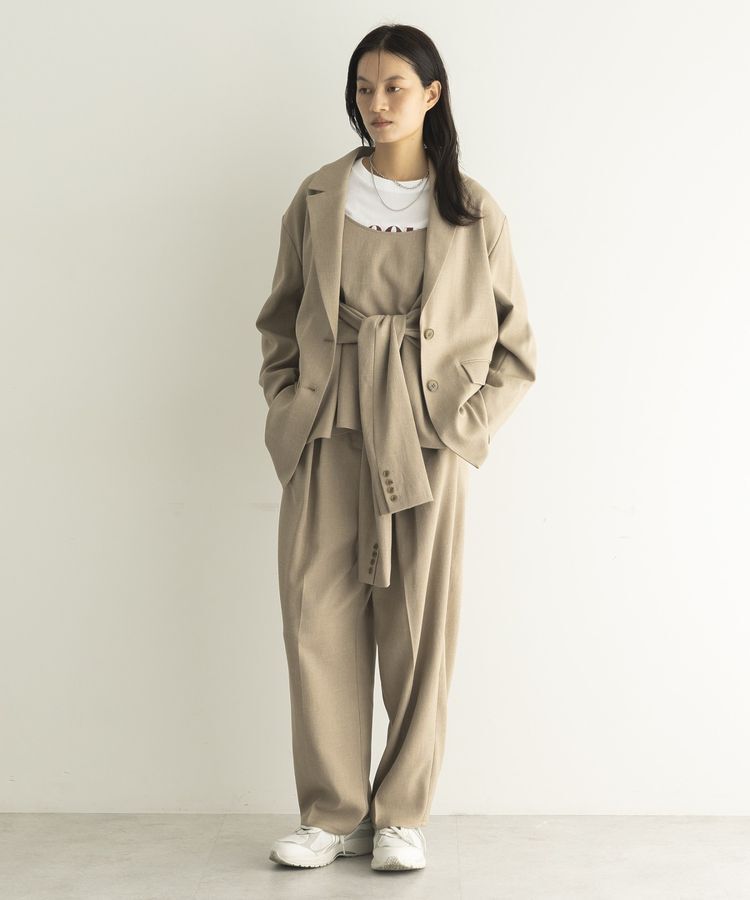 GARAGE OF GOOD CLOTHING「【日本製】無地オーバーサイズシングル前ジャケット」|テーラードジャケット|