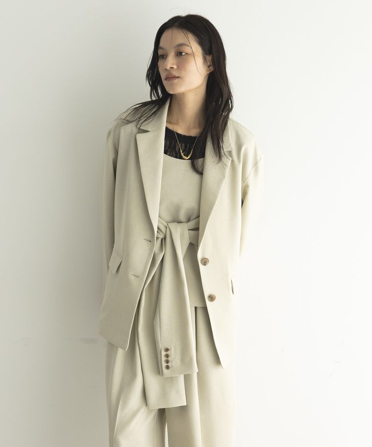 GARAGE OF GOOD CLOTHING「【日本製】無地オーバーサイズシングル前ジャケット」|テーラードジャケット|