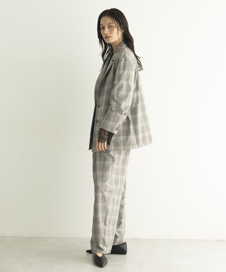 GARAGE OF GOOD CLOTHING「【日本製】チェックオーバーサイズシングル前ジャケット」|テーラードジャケット|