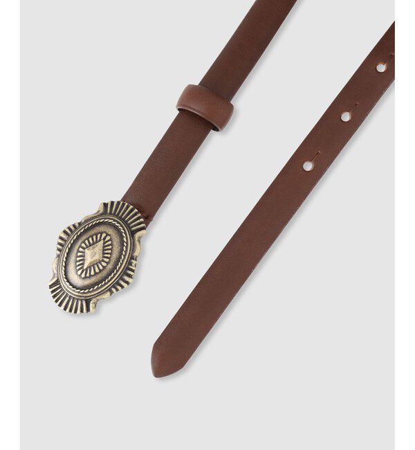 allureville「コンチョバックルナローベルト」|ベルト|