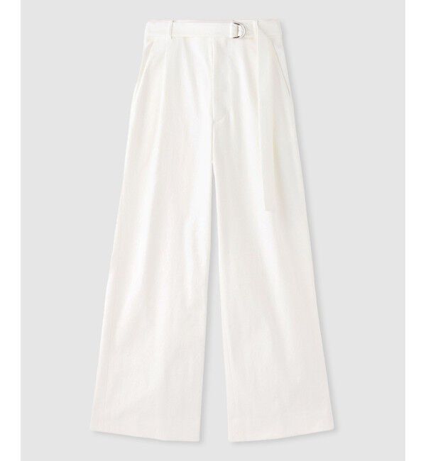 allureville「シェルタリングタックワイドパンツ」|チノ|