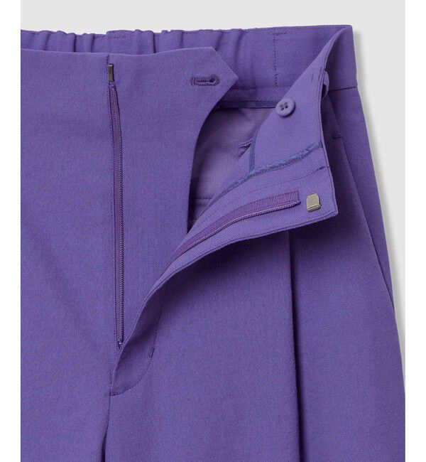 allureville「シェルタリングタックワイドパンツ」|チノ|