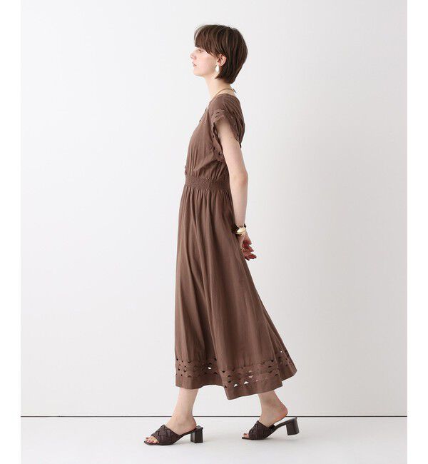 allureville「ウェーブレースフレンチスリーブワンピース」|ワンピース|