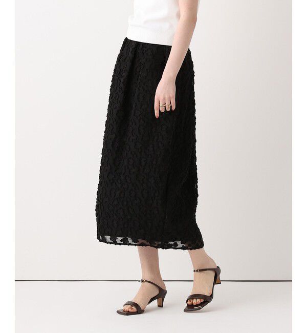 allureville「【ATELIER Line】カットジャカードタックスカート」|スカート|