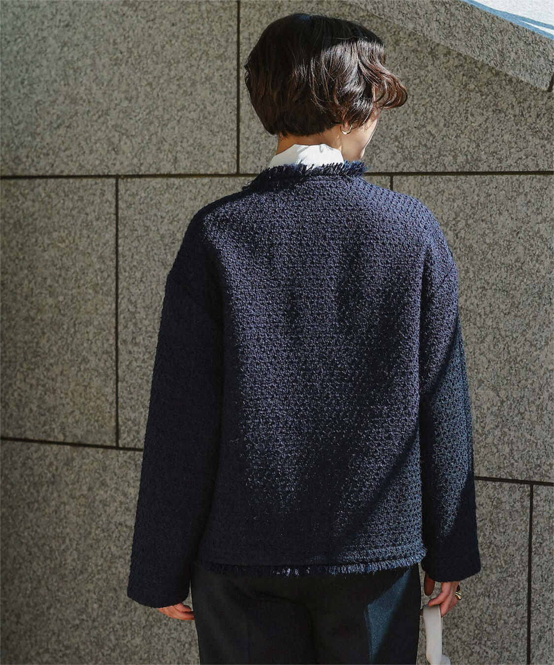 titivate「ツイードジャケット」|ノーカラージャケット|