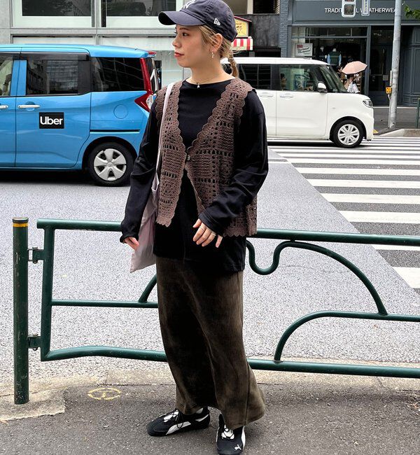  「【サイズ展開/＠yns628＆＠e_r_i_125企画】ストレッチコールスカート」|スカート|