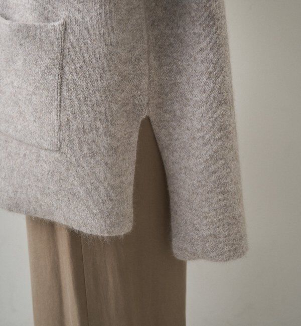  「Wフェイスニットノーカラーハーフコート」|その他|