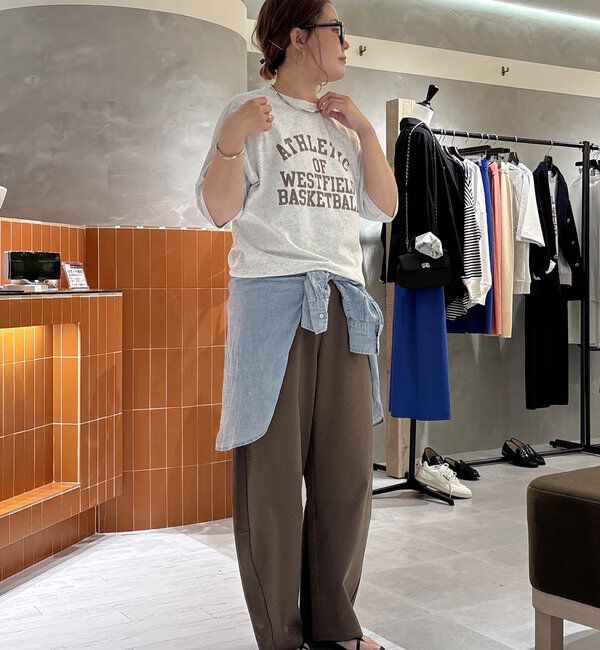  「【＠remi_usus企画 / 接触冷感+抗菌】カーブシルエットカットソーパンツ」|その他|ブラウン