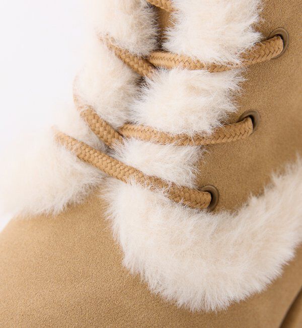  「マイナス３キロレースアップムートンブーツ」|その他|