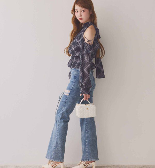  「バックリボンアメスリブラウス」|シャツ・ブラウス|