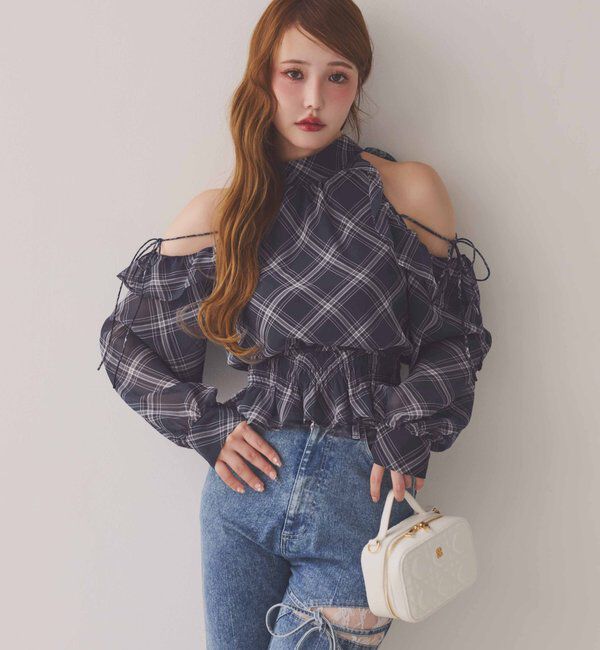  「バックリボンアメスリブラウス」|シャツ・ブラウス|