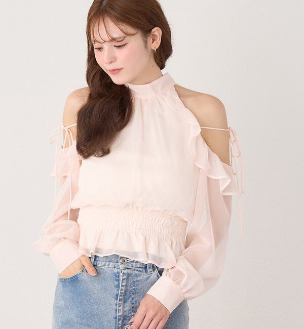  「バックリボンアメスリブラウス」|シャツ・ブラウス|