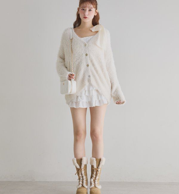  「あざとモテフェザーカーデ」|ニット・セーター|