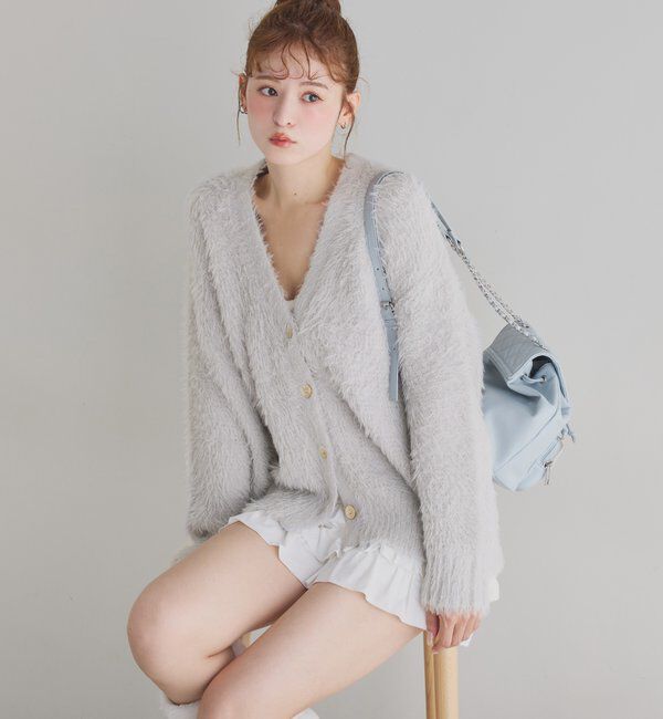  「あざとモテフェザーカーデ」|ニット・セーター|