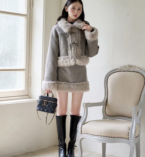  「【リボン取り外し可能】ポインテッドストレッチブーツ」|その他|