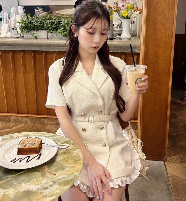  「【ohana企画】ジャケットミニワンピース」|その他|