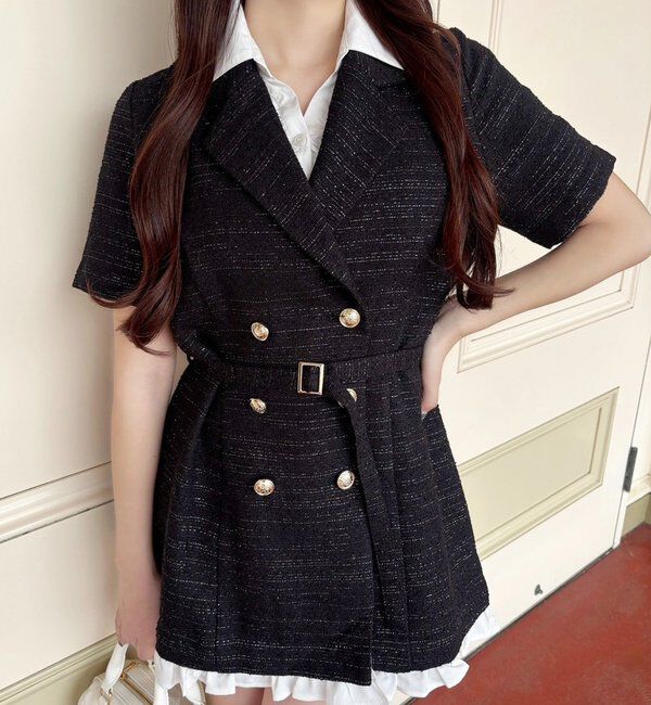  「【ohana企画】ジャケットミニワンピース」|その他|