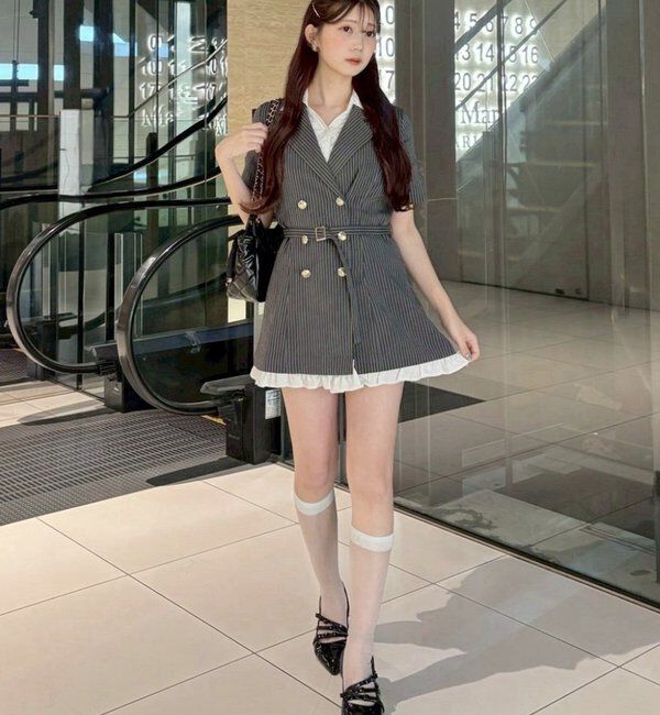  「【ohana企画】ジャケットミニワンピース」|その他|